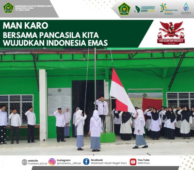 MAN Karo Gelar Upacara Peringatan Hari Kesaktian Pancasila 1 Oktober 2024